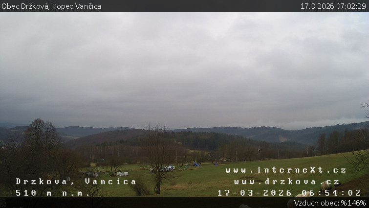 Obec Držková - Kopec Vančica - 17.3.2026 v 07:02