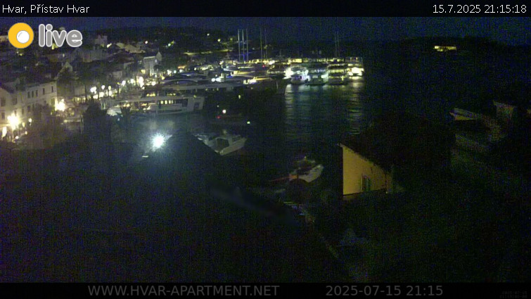 Hvar - Přístav Hvar - 15.7.2025 v 21:15 Hvar - Přístav Hvar - 15.7.2025 v 21:15