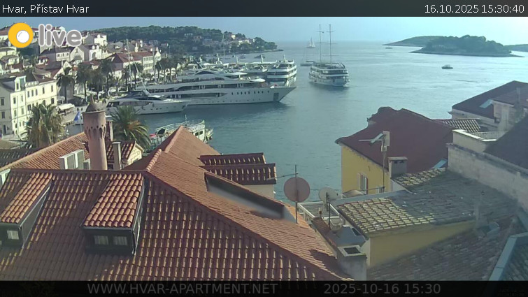 Hvar - Přístav Hvar - 16.10.2025 v 15:30 Hvar - Přístav Hvar - 16.10.2025 v 15:30