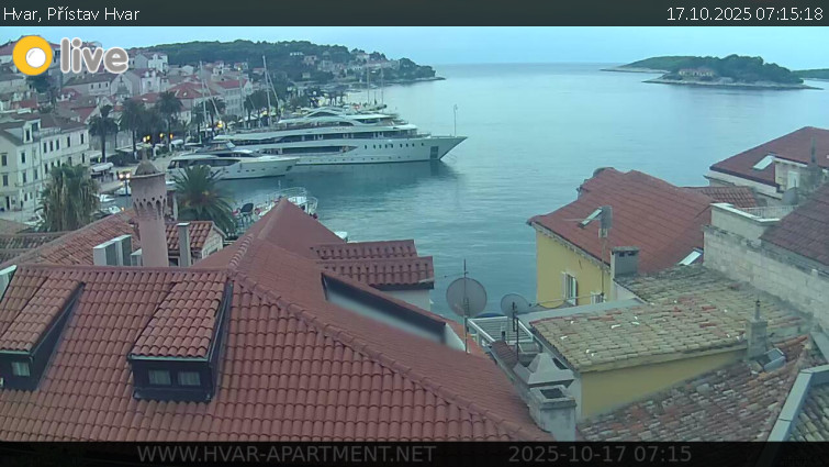 Hvar - Přístav Hvar - 17.10.2025 v 07:15 Hvar - Přístav Hvar - 17.10.2025 v 07:15