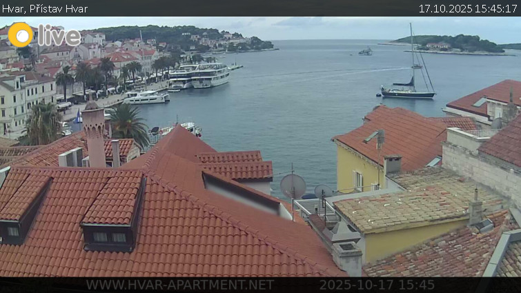 Hvar - Přístav Hvar - 17.10.2025 v 15:45 Hvar - Přístav Hvar - 17.10.2025 v 15:45