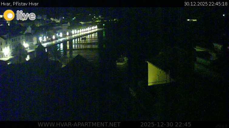 Hvar - Přístav Hvar - 30.12.2025 v 22:45