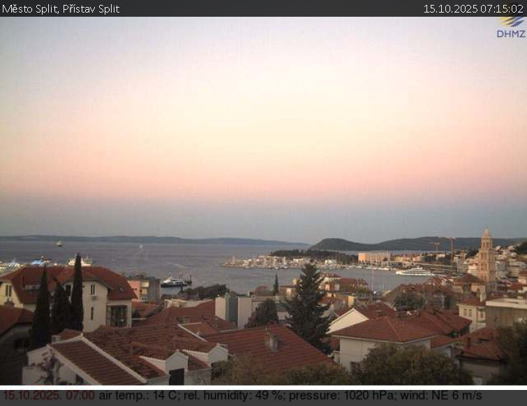 Město Split - Přístav Split - 15.10.2025 v 07:15 Město Split - Přístav Split - 15.10.2025 v 07:15