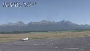 Letiště Poprad-Tatry - Panorama Výsokých Tater - 23.6.2025 v 08:30