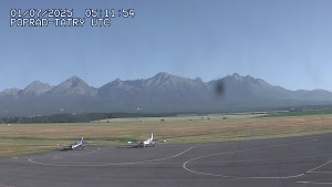 Letiště Poprad-Tatry - Panorama Výsokých Tater - 1.7.2025 v 07:30