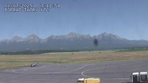 Letiště Poprad-Tatry - Panorama Výsokých Tater - 1.7.2025 v 09:30