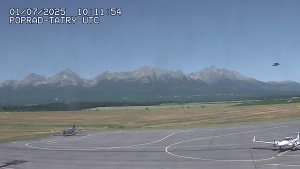 Letiště Poprad-Tatry - Panorama Výsokých Tater - 1.7.2025 v 12:30