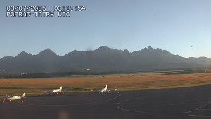 Letiště Poprad-Tatry - Panorama Výsokých Tater - 3.7.2025 v 05:30