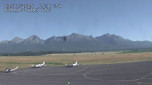 Letiště Poprad-Tatry - Panorama Výsokých Tater - 3.7.2025 v 07:30