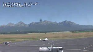 Letiště Poprad-Tatry - Panorama Výsokých Tater - 3.7.2025 v 08:30