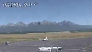 Letiště Poprad-Tatry - Panorama Výsokých Tater - 3.7.2025 v 09:00