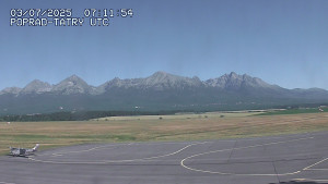 Letiště Poprad-Tatry - Panorama Výsokých Tater - 3.7.2025 v 09:30