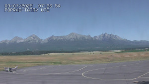 Letiště Poprad-Tatry - Panorama Výsokých Tater - 3.7.2025 v 10:00