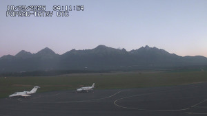 Letiště Poprad-Tatry - Panorama Výsokých Tater - 18.9.2025 v 06:30