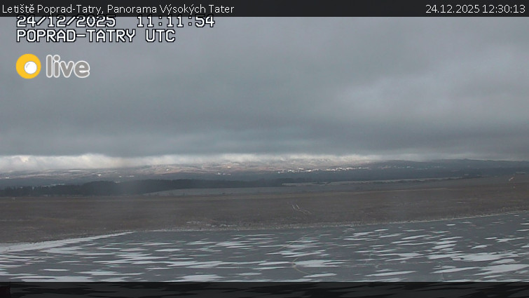 Letiště Poprad-Tatry - Panorama Výsokých Tater - 24.12.2025 v 12:30