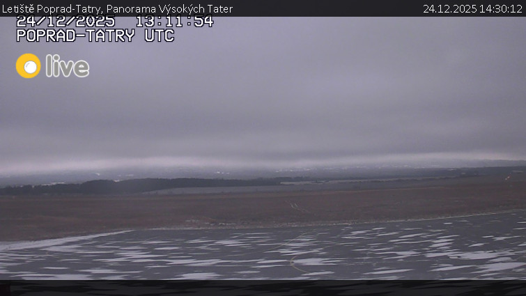 Letiště Poprad-Tatry - Panorama Výsokých Tater - 24.12.2025 v 14:30