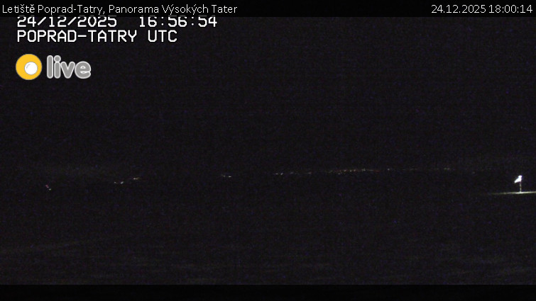 Letiště Poprad-Tatry - Panorama Výsokých Tater - 24.12.2025 v 18:00