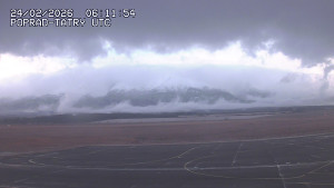Letiště Poprad-Tatry - Panorama Výsokých Tater - 24.2.2026 v 07:30