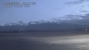 Letiště Poprad-Tatry - Panorama Výsokých Tater - 19.3.2026 v 05:30