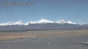 Letiště Poprad-Tatry - Panorama Výsokých Tater - 5.4.2026 v 10:30 Letiště Poprad-Tatry - Panorama Výsokých Tater - 5.4.2026 v 10:30