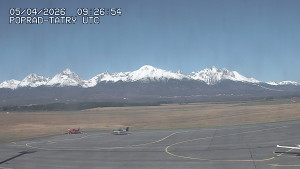 Letiště Poprad-Tatry - Panorama Výsokých Tater - 5.4.2026 v 12:00