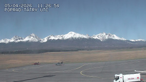 Letiště Poprad-Tatry - Panorama Výsokých Tater - 5.4.2026 v 14:00