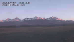 Letiště Poprad-Tatry - Panorama Výsokých Tater - 7.4.2026 v 06:30