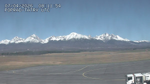 Letiště Poprad-Tatry - Panorama Výsokých Tater - 7.4.2026 v 10:30