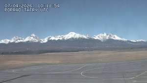 Letiště Poprad-Tatry - Panorama Výsokých Tater - 7.4.2026 v 12:30