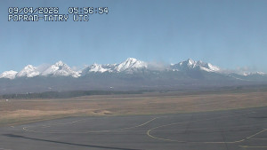 Letiště Poprad-Tatry - Panorama Výsokých Tater - 9.4.2026 v 08:00 Letiště Poprad-Tatry - Panorama Výsokých Tater - 9.4.2026 v 08:00
