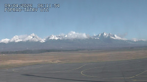 Letiště Poprad-Tatry - Panorama Výsokých Tater - 9.4.2026 v 08:30