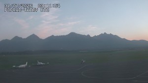 Letiště Poprad-Tatry - Panorama Výsokých Tater - 31.7.2026 v 05:30 Letiště Poprad-Tatry - Panorama Výsokých Tater - 31.7.2026 v 05:30