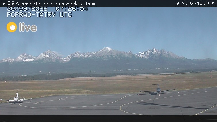 Letiště Poprad-Tatry - Panorama Výsokých Tater - 30.9.2026 v 10:00