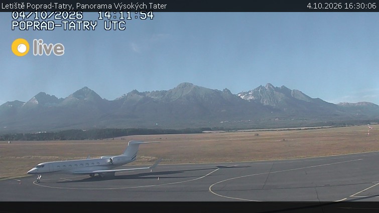 Letiště Poprad-Tatry - Panorama Výsokých Tater - 4.10.2026 v 16:30