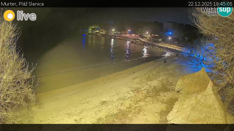 Murter - Pláž Slanica - 22.12.2025 v 18:45