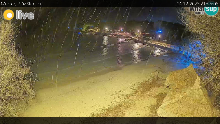 Murter - Pláž Slanica - 24.12.2025 v 21:45