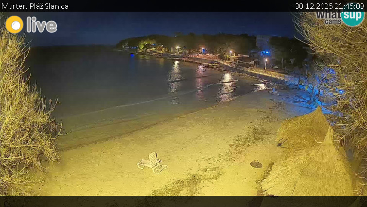 Murter - Pláž Slanica - 30.12.2025 v 21:45