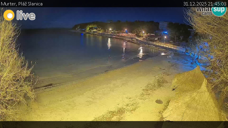 Murter - Pláž Slanica - 31.12.2025 v 21:45