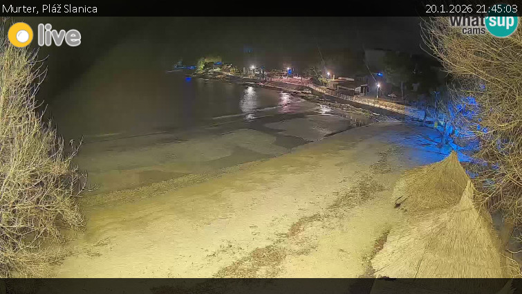 Murter - Pláž Slanica - 20.1.2026 v 21:45