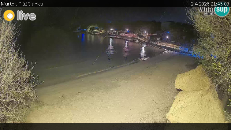 Murter - Pláž Slanica - 2.4.2026 v 21:45