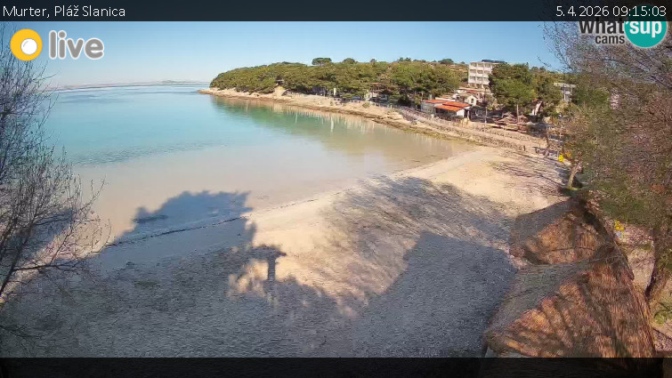 Murter - Pláž Slanica - 5.4.2026 v 09:15