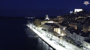 Stadt Šibenik - Uferpromenade und Stadt - 30.10.2026 v 05:45 Stadt Šibenik - Uferpromenade und Stadt - 30.10.2026 v 05:45