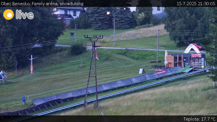 Obec Benecko - Family aréna, snowtubing - 15.7.2025 v 21:30 Obec Benecko - Family aréna, snowtubing - 15.7.2025 v 21:30