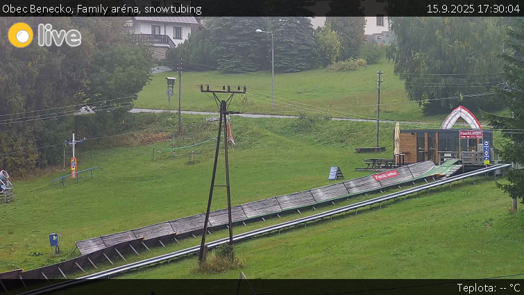 Obec Benecko - Family aréna, snowtubing - 15.9.2025 v 17:30 Obec Benecko - Family aréna, snowtubing - 15.9.2025 v 17:30