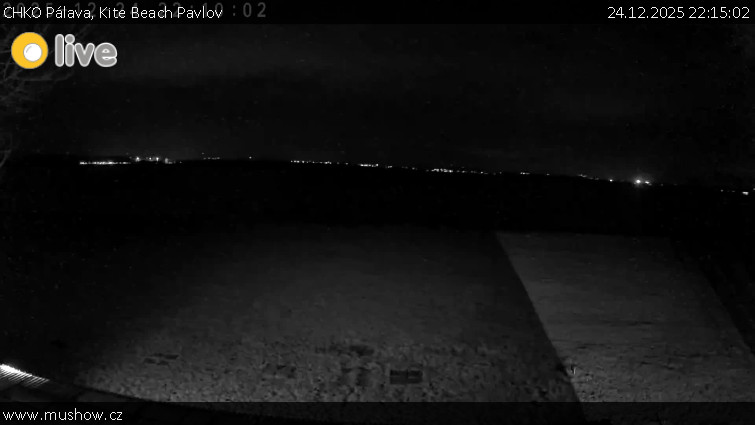 CHKO Pálava - Kite Beach Pavlov - 24.12.2025 v 22:15