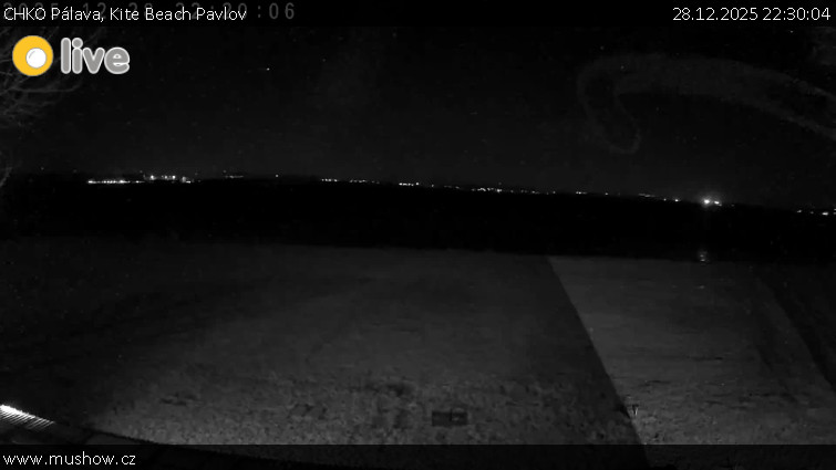 CHKO Pálava - Kite Beach Pavlov - 28.12.2025 v 22:30
