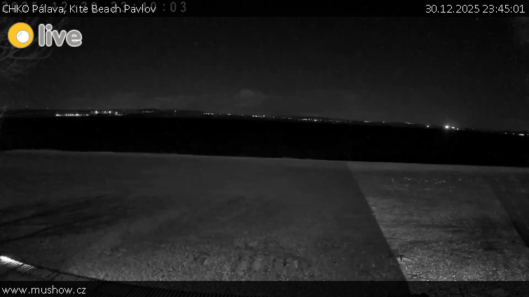 CHKO Pálava - Kite Beach Pavlov - 30.12.2025 v 23:45