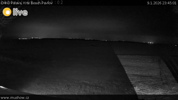 CHKO Pálava - Kite Beach Pavlov - 9.1.2026 v 23:45