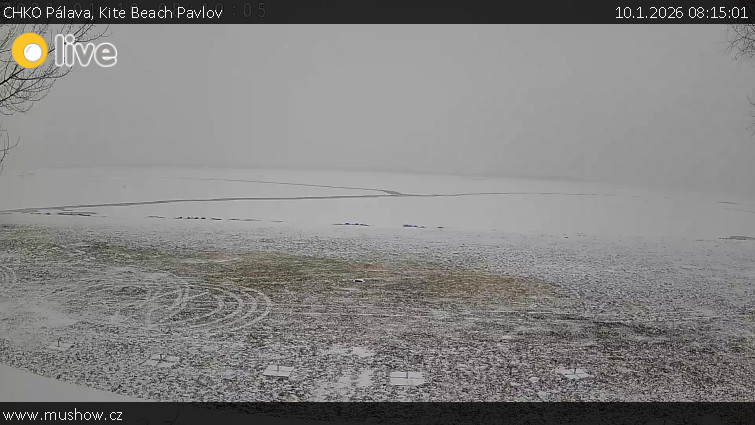 CHKO Pálava - Kite Beach Pavlov - 10.1.2026 v 08:15