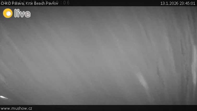 CHKO Pálava - Kite Beach Pavlov - 13.1.2026 v 23:45